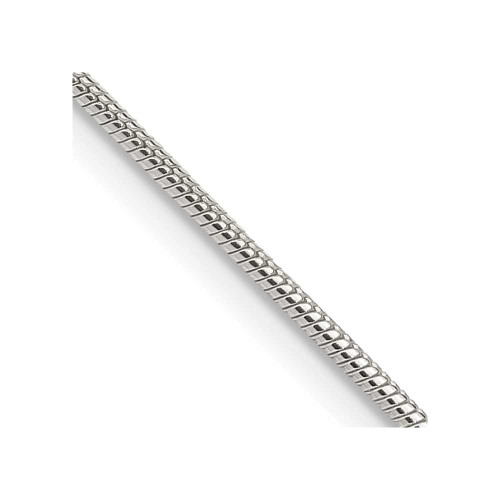 Image of 16" Sterling Silver 1.25mm Snake Chain Necklace