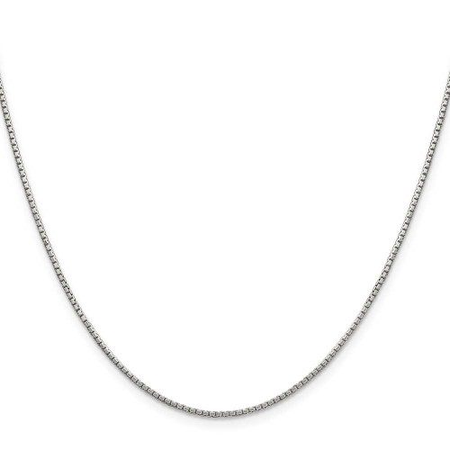 Image of 16" Sterling Silver 1.35mm 8 Sided Diamond-cut Box Chain Necklace