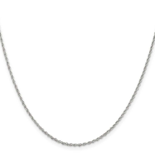 Image of 16" Sterling Silver 1.6mm Loose Rope Chain Necklace
