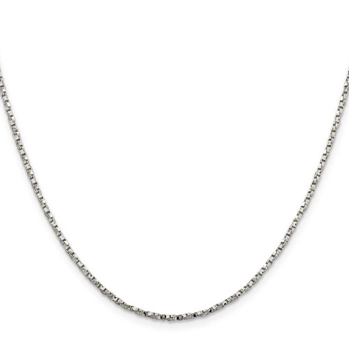 Image of 16" Sterling Silver 1.75mm Twisted Box Chain Necklace