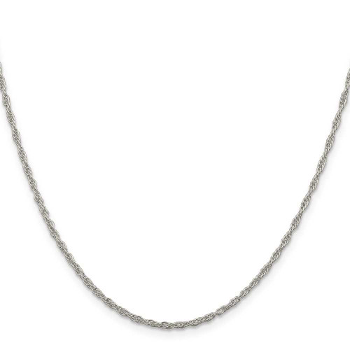 Image of 16" Sterling Silver 1.95mm Loose Rope Chain Necklace