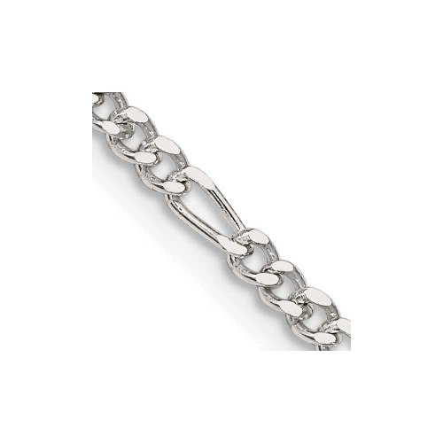 Image of 16" Sterling Silver 2.5mm Figaro Chain Necklace