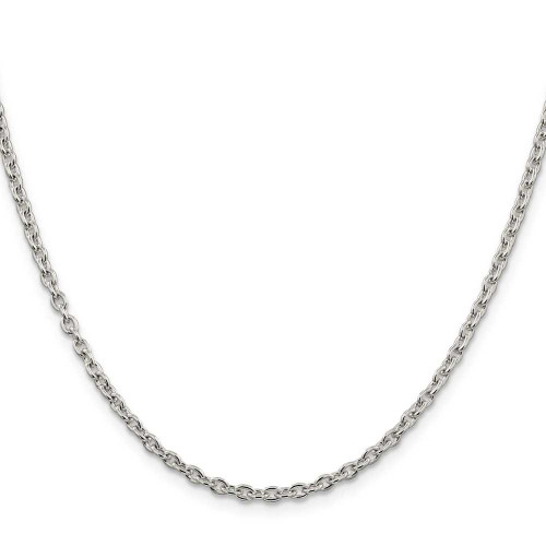Image of 16" Sterling Silver 2.75mm Cable Chain Necklace