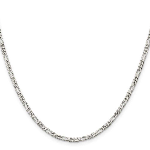 Image of 16" Sterling Silver 2.85mm Figaro Chain Necklace