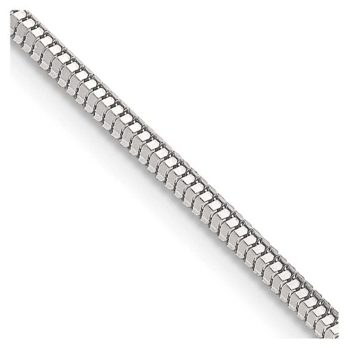 Image of 16" Sterling Silver 2mm Diamond-cut Snake Chain Necklace
