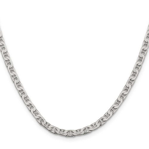 Image of 16" Sterling Silver 3.75mm Flat Anchor Chain Necklace