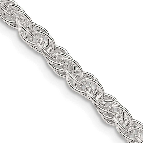 Image of 16" Sterling Silver 3.8mm Loose Rope Chain Necklace