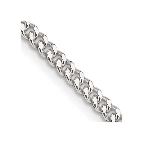 Image of 16" Sterling Silver 3mm Curb Chain Necklace