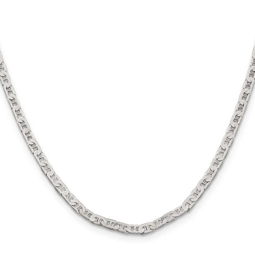 Image of 16" Sterling Silver 3mm Flat Anchor Chain Necklace