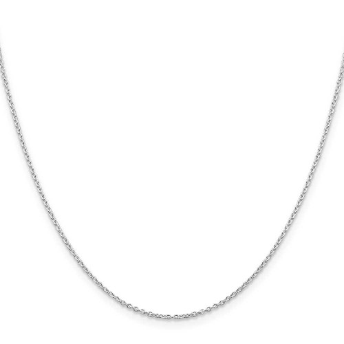 Image of 16" Sterling Silver Rhodium-plated 1.25mm Cable Chain Necklace
