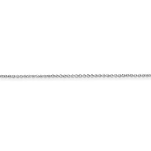 Image of 16" Sterling Silver Rhodium-plated 1mm Cable Chain Necklace