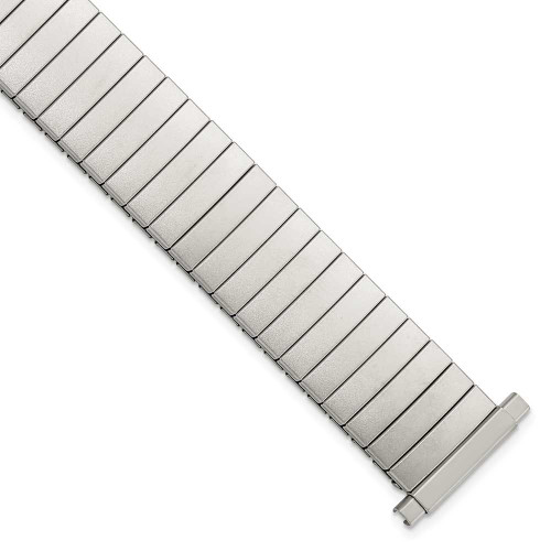 Image of 16-20mm 7.25" Mens Stainless Steel Expansion Watch Band