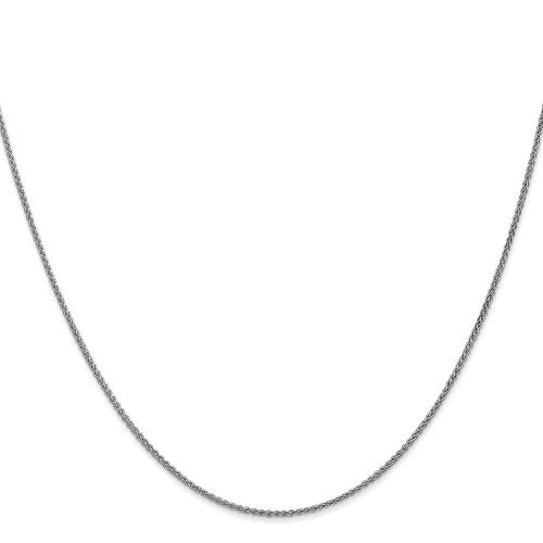 Image of 18" 10K White Gold 1.25mm Spiga Chain Necklace
