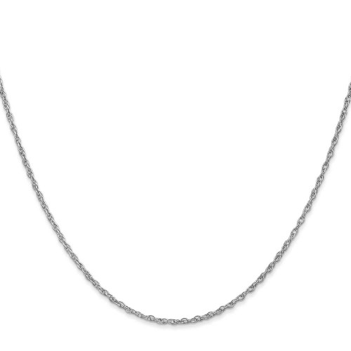 Image of 18" 10K White Gold 1.3mm Heavy-Baby Rope Chain Necklace