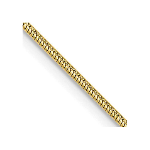 Image of 18" 10K Yellow Gold 1.1mm Round Snake Chain Necklace