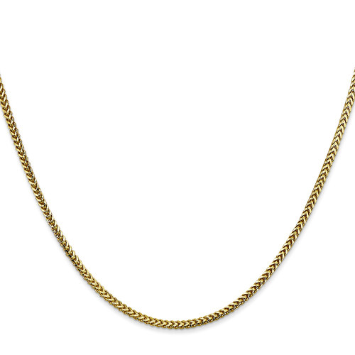 18" 10K Yellow Gold 1.5mm Franco Chain Necklace