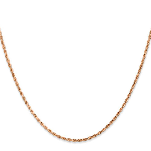 Image of 18" 14K Rose Gold 1.75mm Diamond-cut Rope with Lobster Clasp Chain Necklace