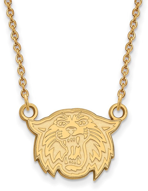 Image of 18" Gold Plated 925 Silver Villanova University Pendant LogoArt Necklace GP0037VIL18
