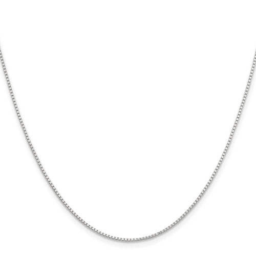 Image of 18" Stainless Steel Polished 1.2mm Box Chain Necklace