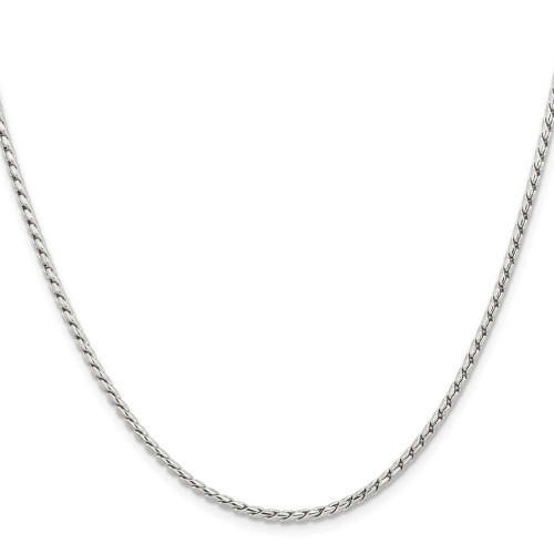 Image of 18" Stainless Steel Polished 2.5mm Fancy Link Chain Necklace