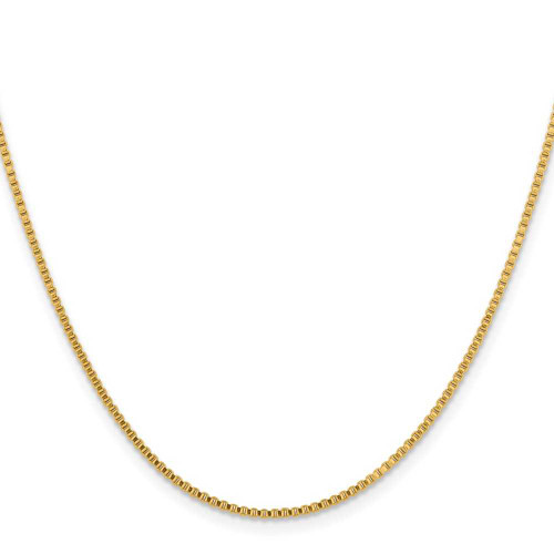 Image of 18" Stainless Steel Polished Yellow IP-plated 1.5mm Box Chain Necklace