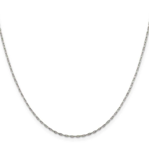 Image of 18" Sterling Silver 1.4mm Beveled Oval Cable Chain Necklace