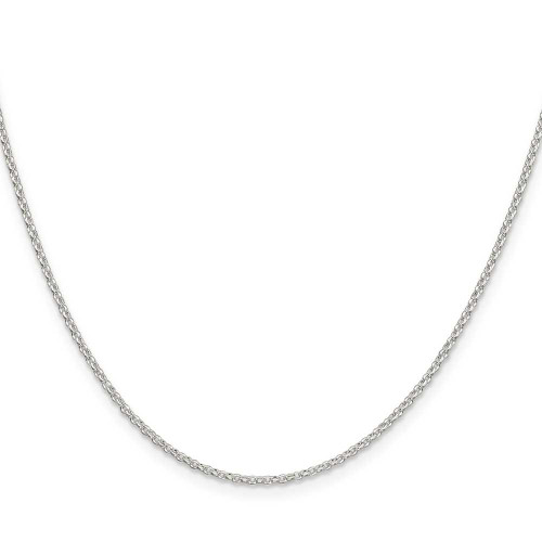 Image of 18" Sterling Silver 1.5mm Diamond-cut Cable Chain Necklace