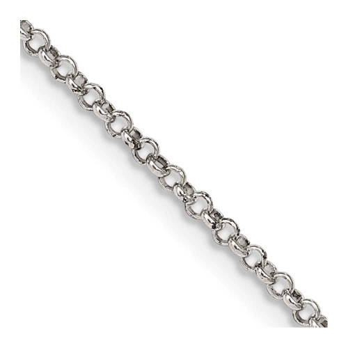 Image of 18" Sterling Silver 1.5mm Rolo Chain Necklace