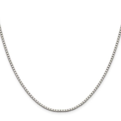 Image of 18" Sterling Silver 1.9mm Box Chain Necklace