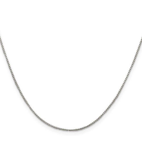 Image of 18" Sterling Silver 1mm Round Box Chain Necklace w/2in ext.