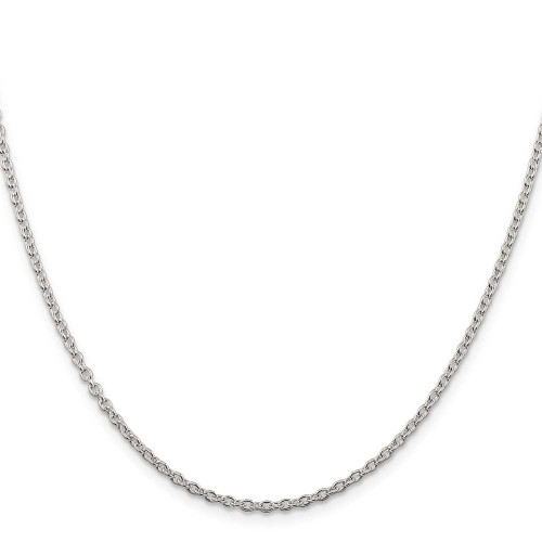 Image of 18" Sterling Silver 2.25mm Cable Chain Necklace