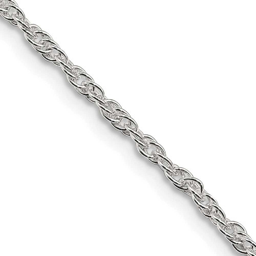 Image of 18" Sterling Silver 2mm Loose Rope Chain Necklace