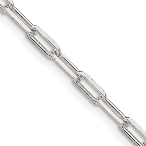 Image of 18" Sterling Silver 3.25mm Elongated Open Link Chain Necklace