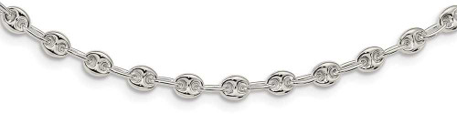 Image of 18" Sterling Silver 5.13mm Polished Fancy Link Chain Necklace