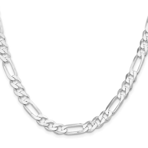 Image of 18" Sterling Silver 7.5mm Figaro Chain Necklace
