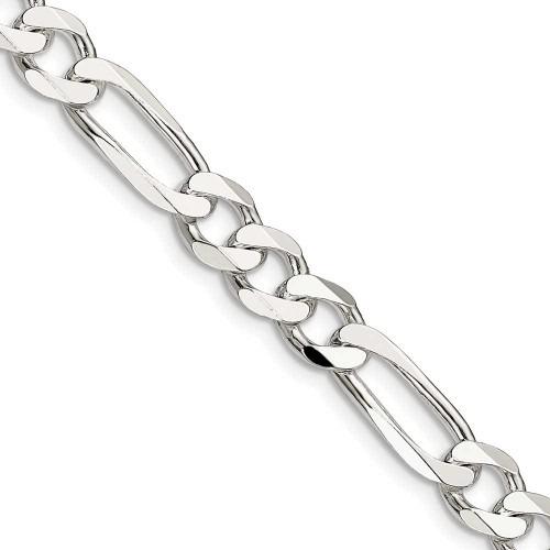 Image of 18" Sterling Silver 7.5mm Figaro Chain Necklace