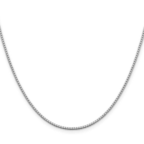 Image of 18" Sterling Silver Rhodium-plated 1.4mm Box Chain Necklace