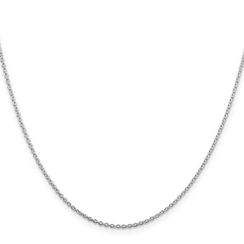 Image of 18" Sterling Silver Rhodium-plated 1.5mm Cable Chain Necklace