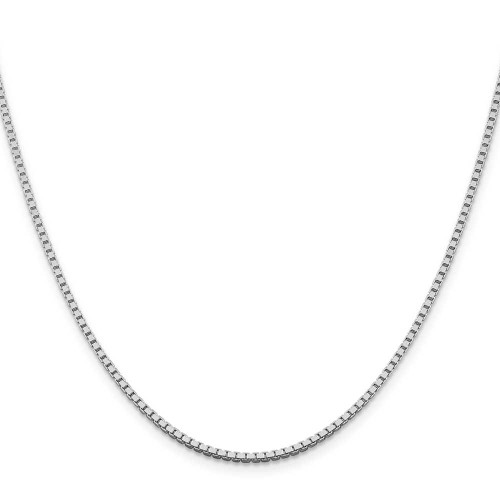 Image of 18" Sterling Silver Rhodium-plated 1.75mm Box Chain Necklace