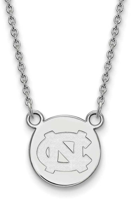 Image of 18" Sterling Silver University of North Carolina Small Disc w/ Necklace by LogoArt