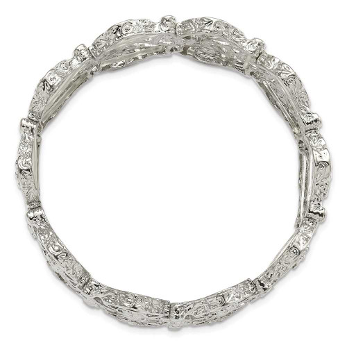 Image of 1928 Jewelry - Silver-tone Stretch Bracelet