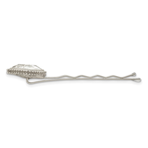 Image of 1928 Jewelry - Silver-tone White Crystal Hairpin Set