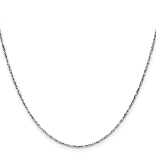 Image of 20" 10K White Gold 1mm Cable Chain Necklace