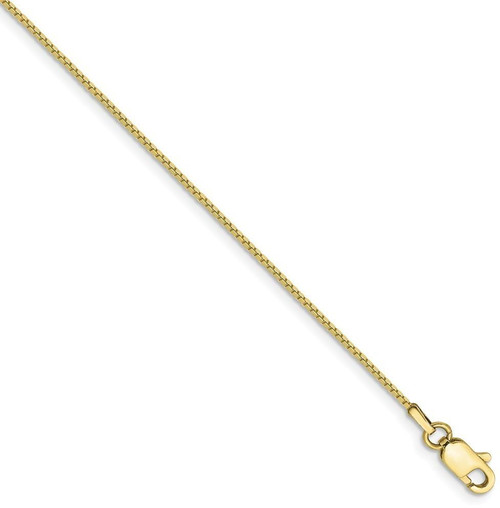 Image of 20" 10K Yellow Gold 0.9mm Box Chain Necklace