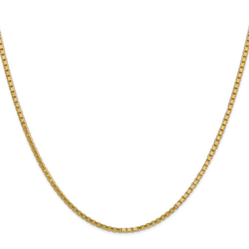 Image of 20" 10K Yellow Gold 1.9mm Box Chain Necklace