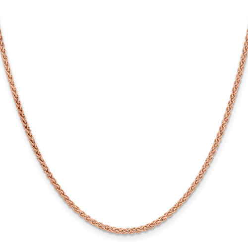 Image of 20" 14K Rose Gold 2.00mm Solid Polished Spiga Chain Necklace