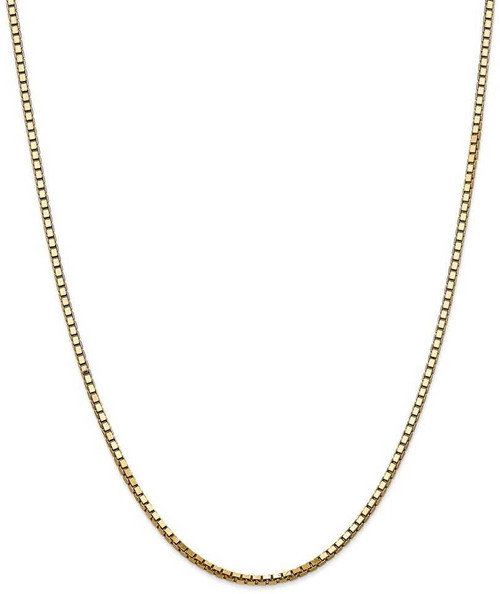 Image of 20" 14K Yellow Gold 2.5mm Box Chain Necklace