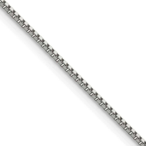 Image of 20" Stainless Steel Polished 1.2mm Box Chain Necklace