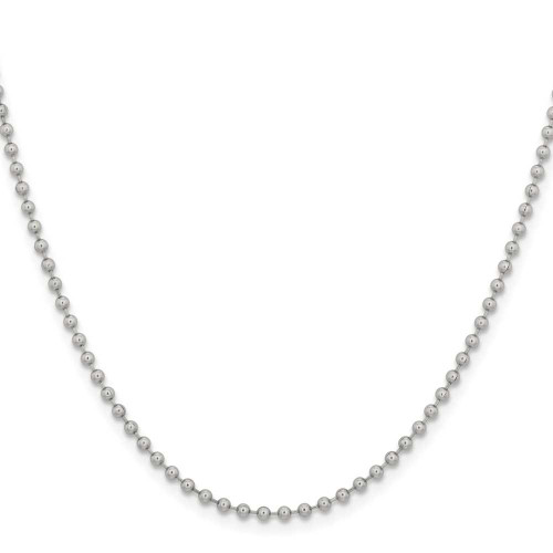 Image of 20" Stainless Steel Polished 2.4mm Ball Chain Necklace