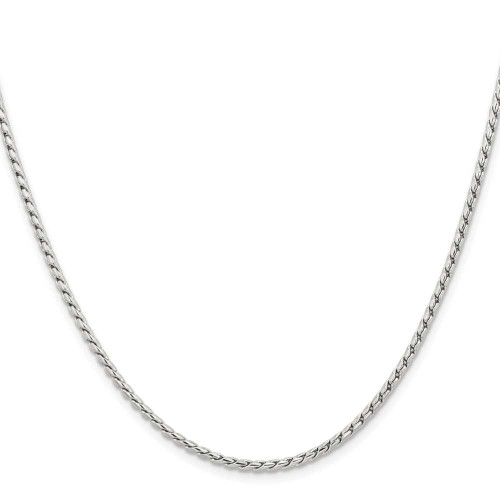 Image of 20" Stainless Steel Polished 2.5mm Fancy Link Chain Necklace